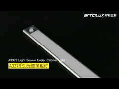 A3378 재충전 가능한 몸 센서 펭던트 라이트, 200/400/520*40*12mm, DC12V, 4014-33LED, 1.25W, Ra>90